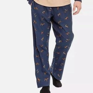 Woolrich Navy Hound Hunting Print PJ Pants Sz XL